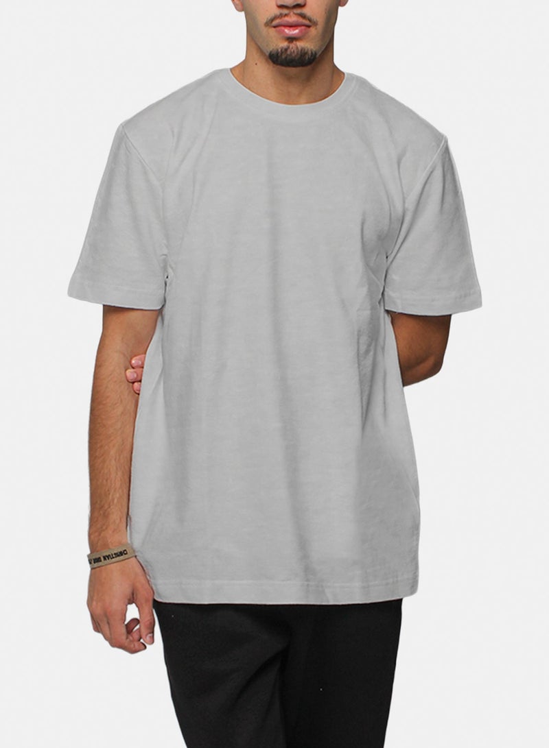 Basic Look Heavy weight textured t-shirt - Image 3